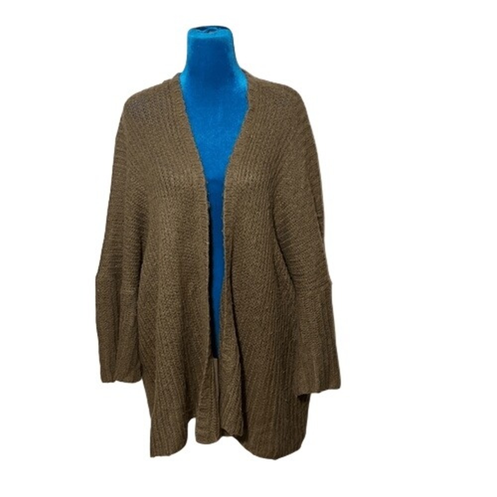 Wooden Ships Womens Mohair Wool Open Cardigan S/M Office Casual Warm‎ and Cozy.
